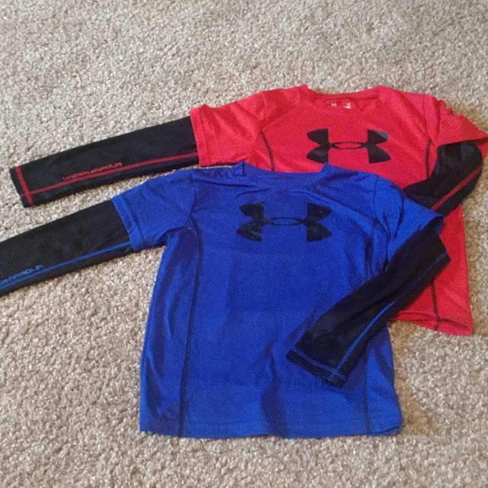 2 UA Shirts Sz 7
